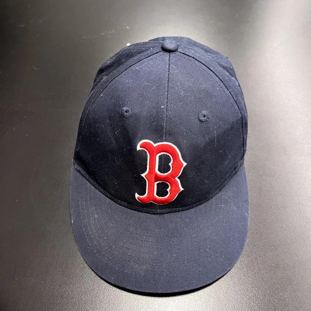 Boston RED‎ SOX Hat Cap Youth Strap Back Navy Blue Baseball Embroidered
